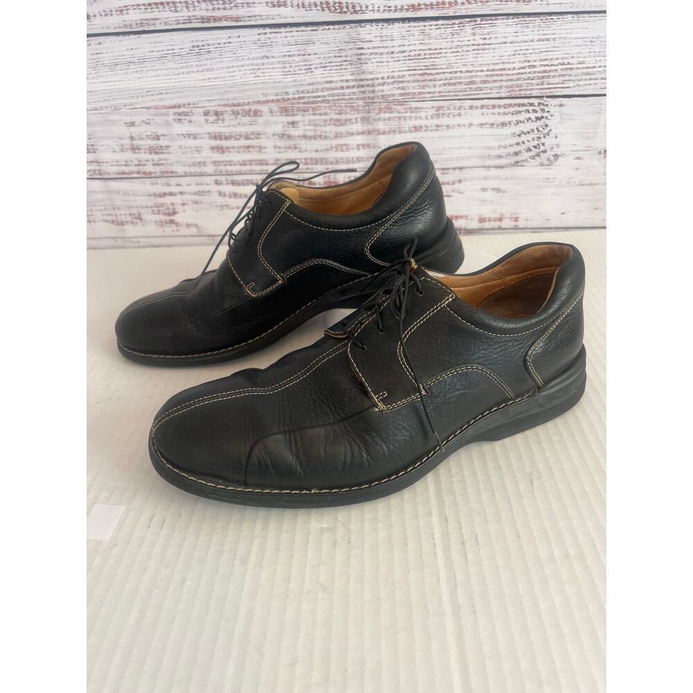 Johnston & Murphy Mens Shuler Bicycle toe Oxford Lace Up Dress  Black Size 11